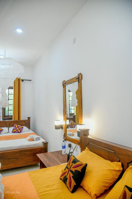 Postel nebo postele na pokoji v ubytování Eco Friendly Lodge