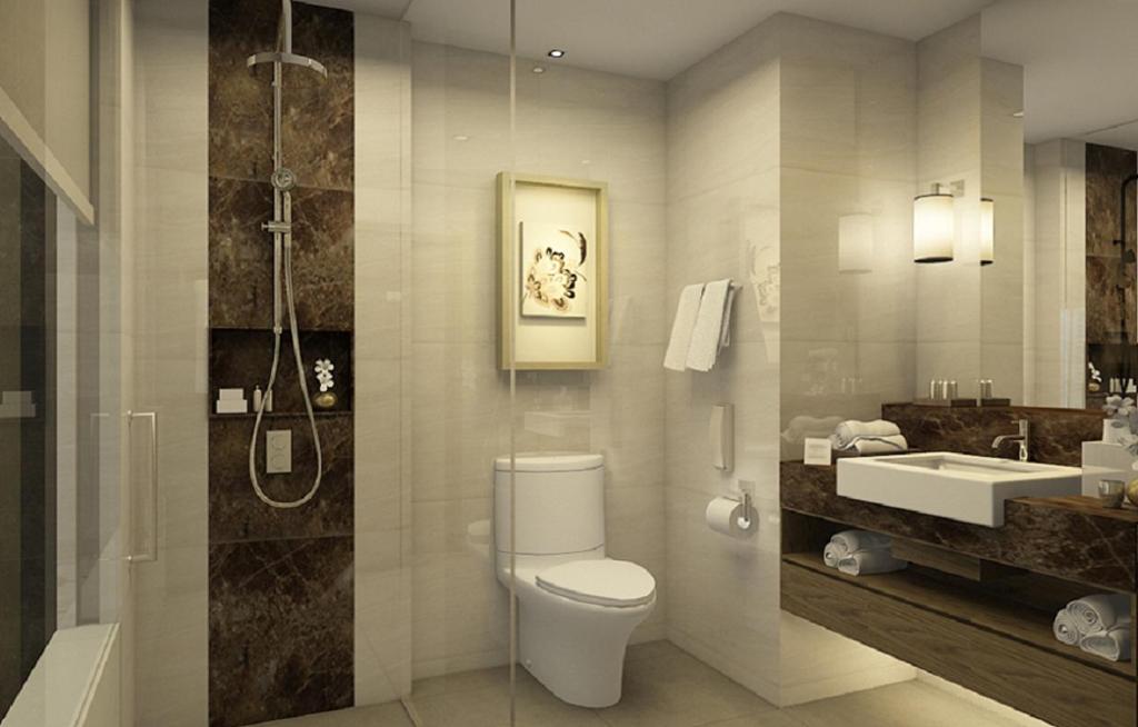 Koupelna v ubytování Melia Hanoi