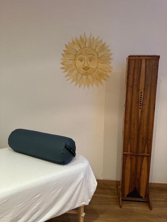 Postel nebo postele na pokoji v ubytování Bio-Hotel Schiessentobel