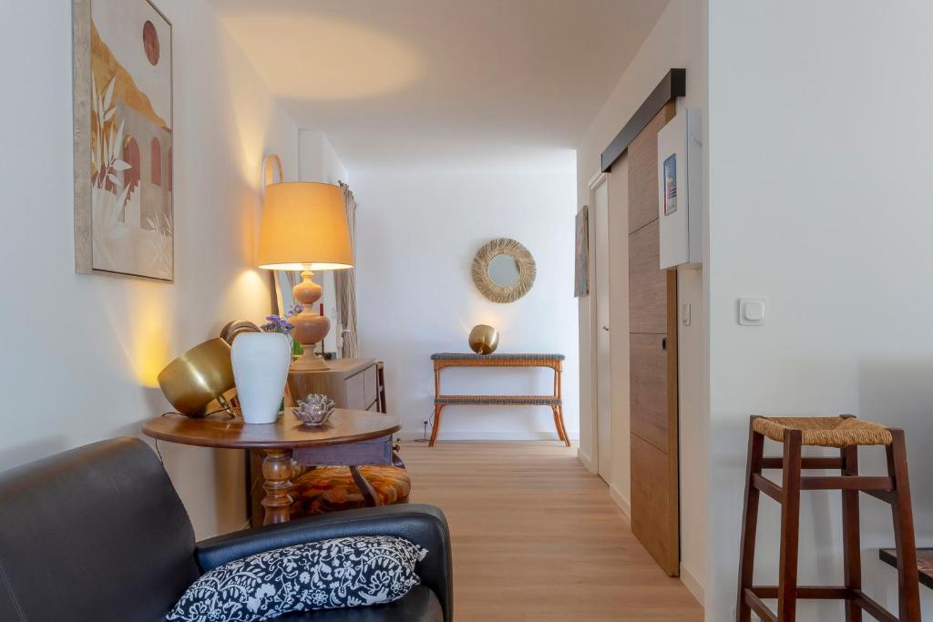 Posezení v ubytování Chez Françoise Fr - Spacieux appartement vue imprenable avec ascenseur