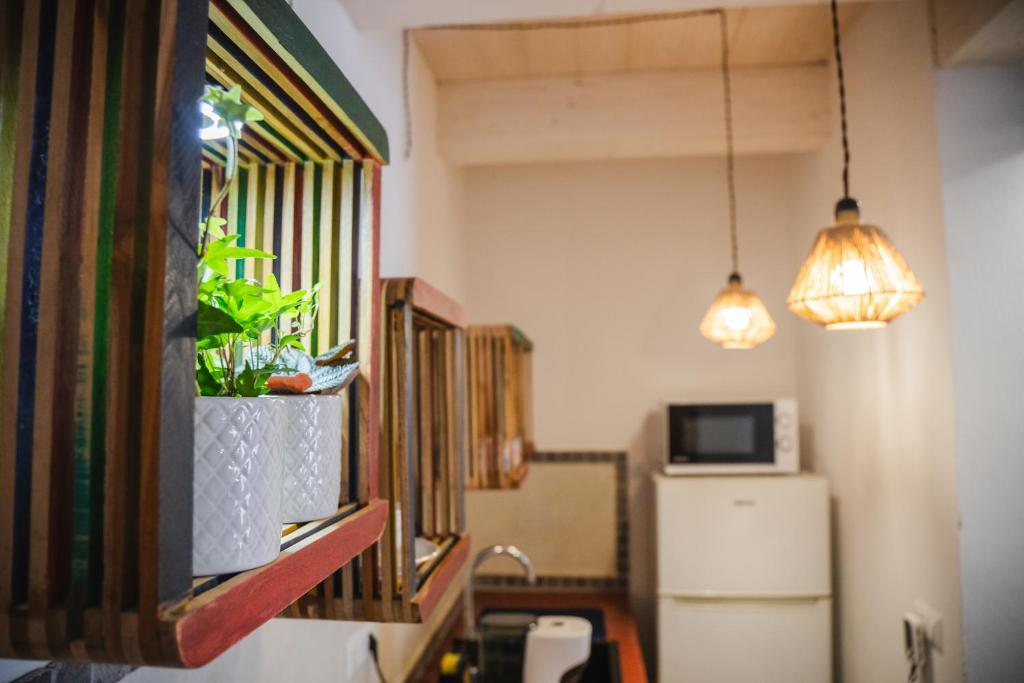 Kuchyň nebo kuchyňský kout v ubytování B&B Terra - Stanza Natura