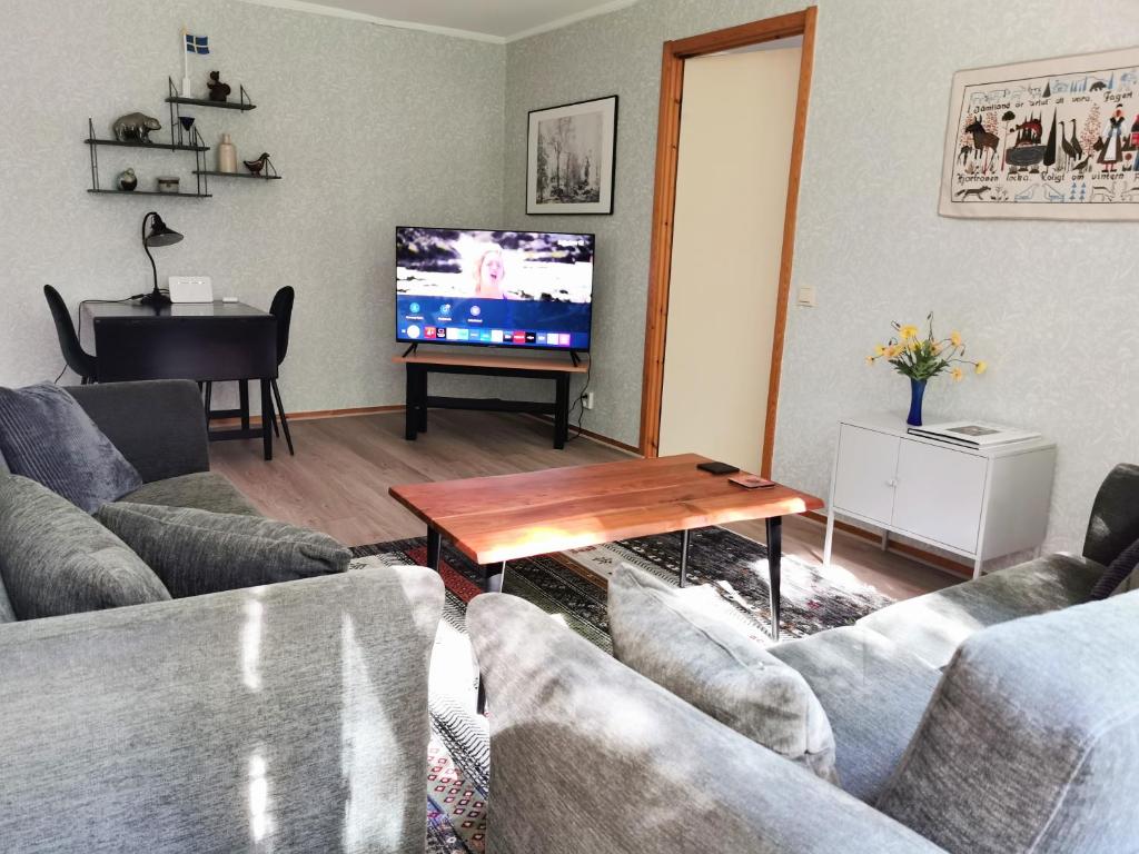 TV a/nebo společenská místnost v ubytování Jojos Lodge