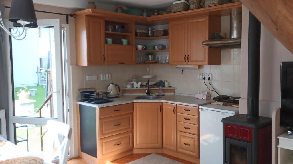 Kuchnia lub aneks kuchenny w obiekcie Apartmány Pod Putimskou branou