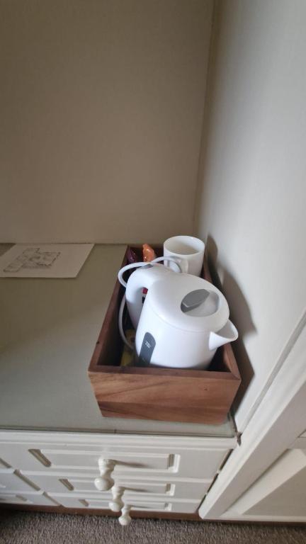 Příslušenství pro přípravu čaje a kávy v ubytování Wytchwood B&B