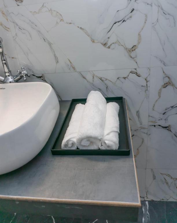 Koupelna v ubytování Rome Transit Hotel