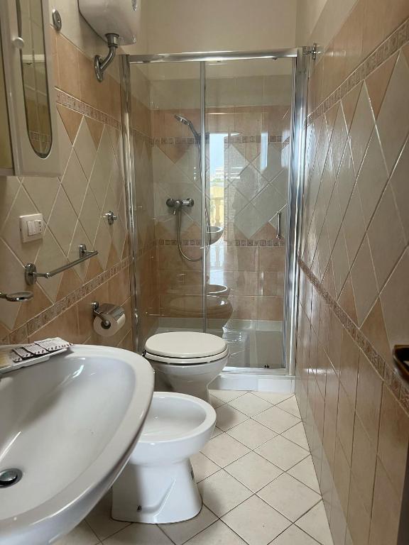 Koupelna v ubytování B&B Villa Striari