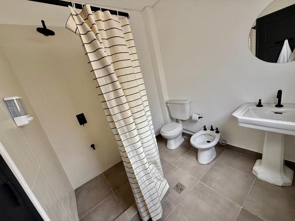 Koupelna v ubytování Clivias Hostel