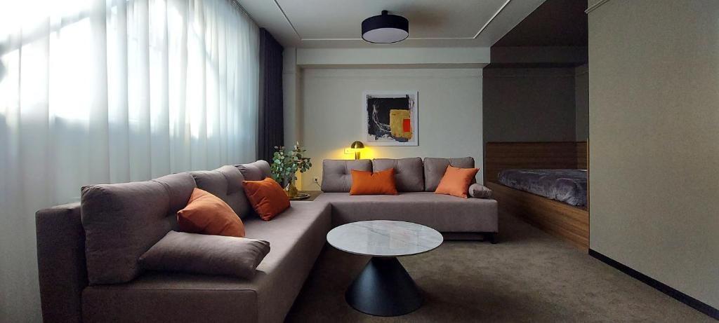Posezení v ubytování Mini Hotel on Brovarskaya