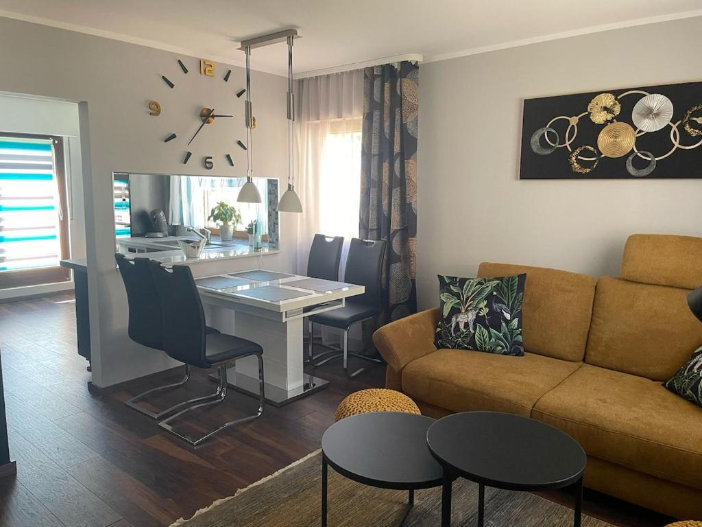 Posezení v ubytování Ferienwohnung Am Schiff in Eberbach
