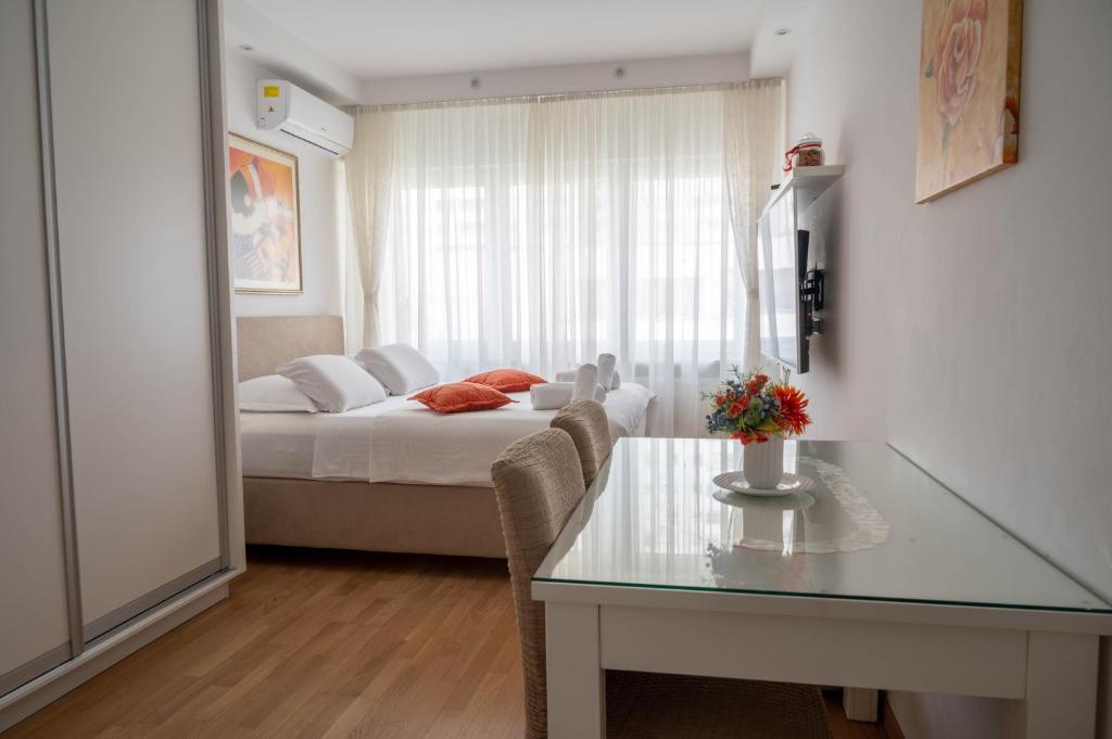 Posteľ alebo postele v izbe v ubytovaní Apartments Zagreb West