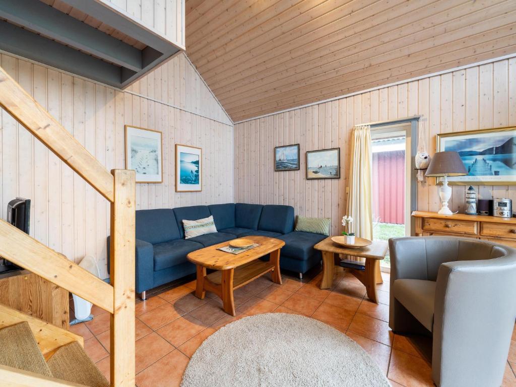 Posezení v ubytování Ferienhaus mit moderner Einrichtung