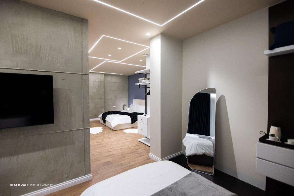 TV a/nebo společenská místnost v ubytování Apartament 2Two Korce