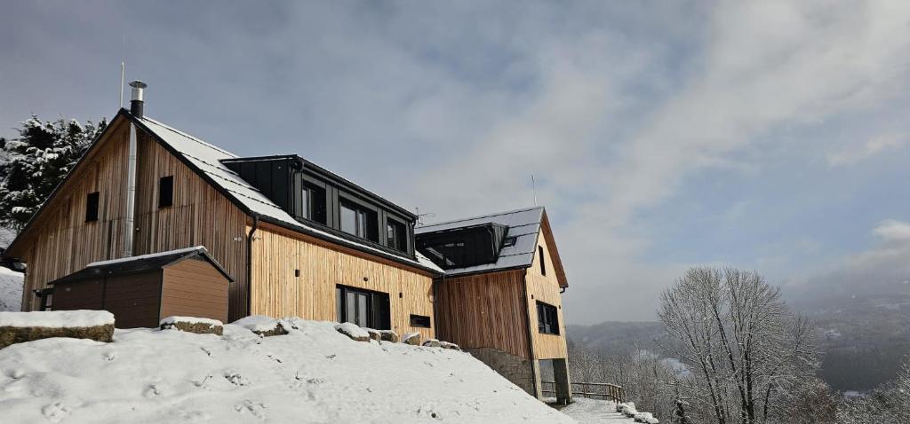 Chalet na Fialce v zimě