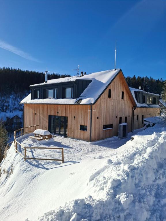 Chalet na Fialce v zimě