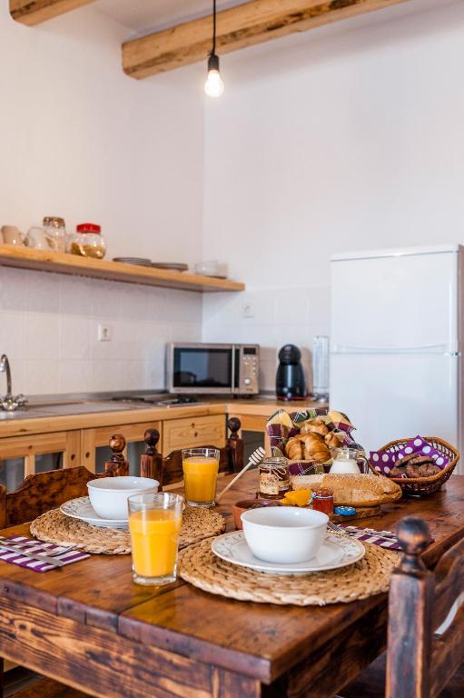 Kuchyň nebo kuchyňský kout v ubytování Villa Lindos Muse