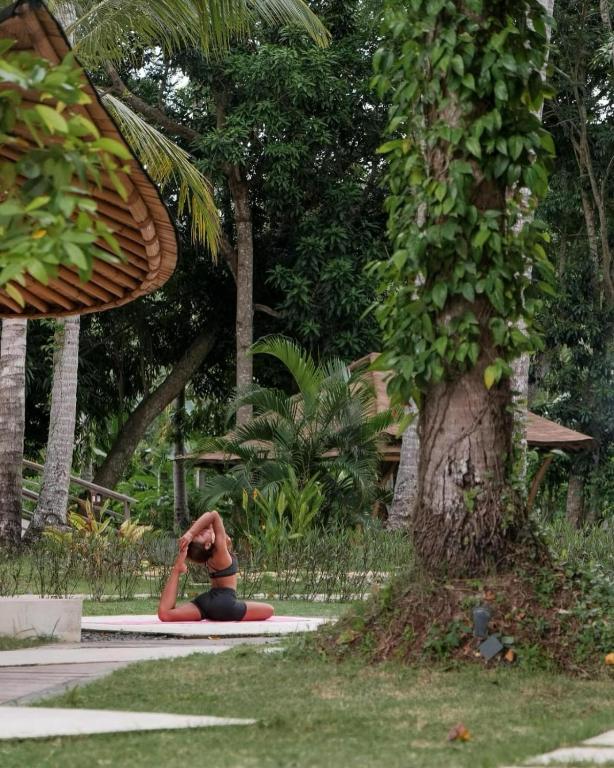 Zahrada ubytování Tropik Resort Lombok