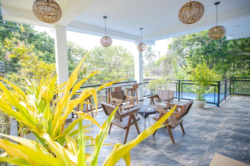 Balkón nebo terasa v ubytování Skyy Villa matara
