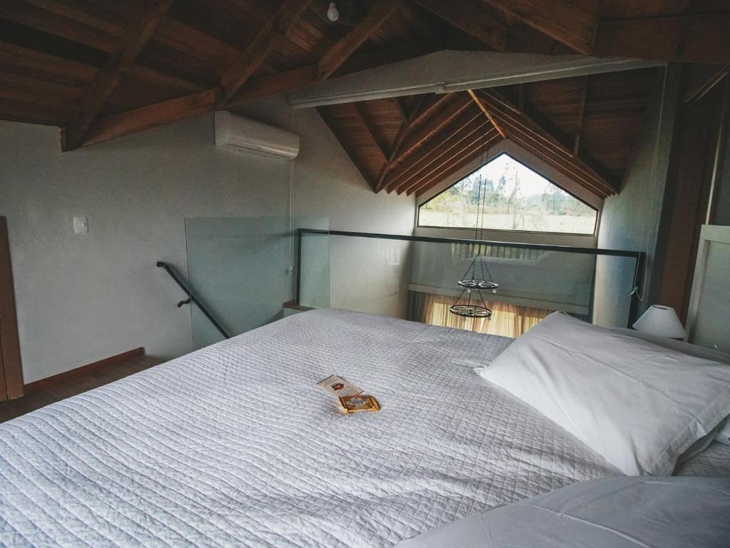 Postel nebo postele na pokoji v ubytování Paraíso do Salto