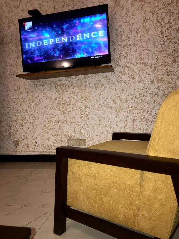 TV a/nebo společenská místnost v ubytování Motel VIP