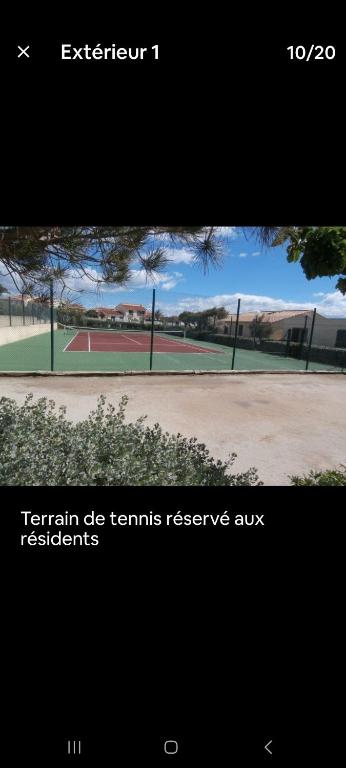 Tenis alebo squash v ubytovaní Barcarès studio classé 3 couchages vue mer splendide alebo jeho okolí