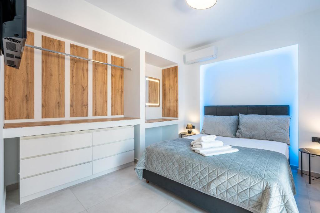 Postel nebo postele na pokoji v ubytování M&B Luxury Villa