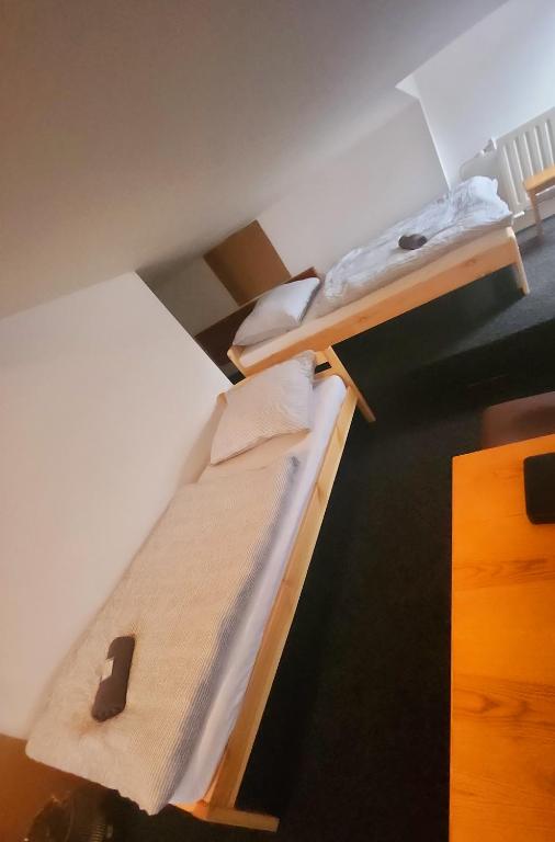 Postel nebo postele na pokoji v ubytování Penzion u Martina