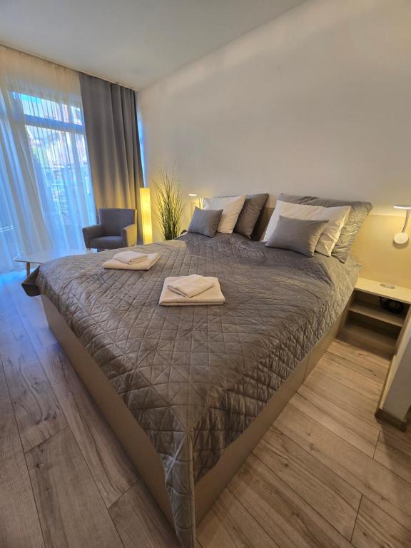 Posteľ alebo postele v izbe v ubytovaní Apartmán ELIZABETH