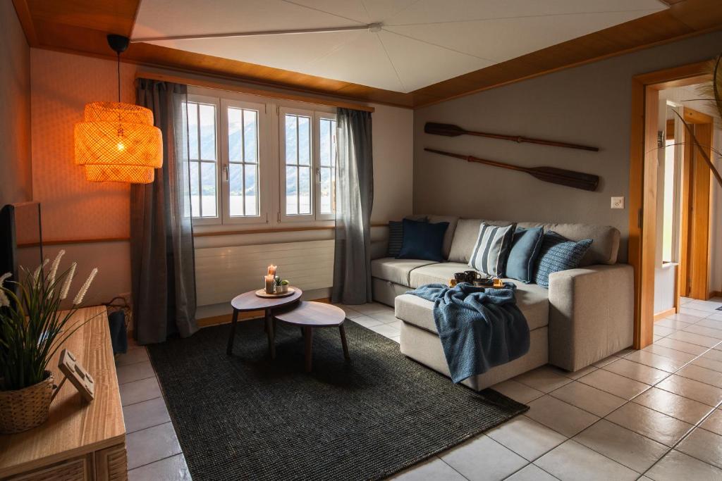 Area soggiorno di Beachhouse 16 Brienzersee