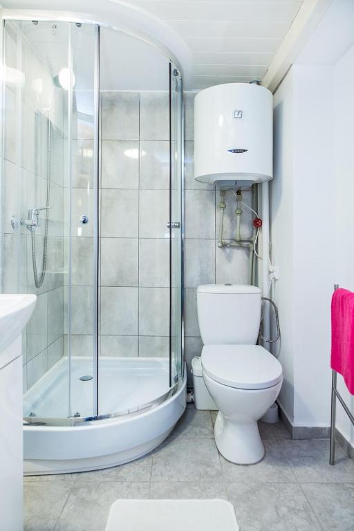 Kúpeľňa v ubytovaní Miodowa Apartment