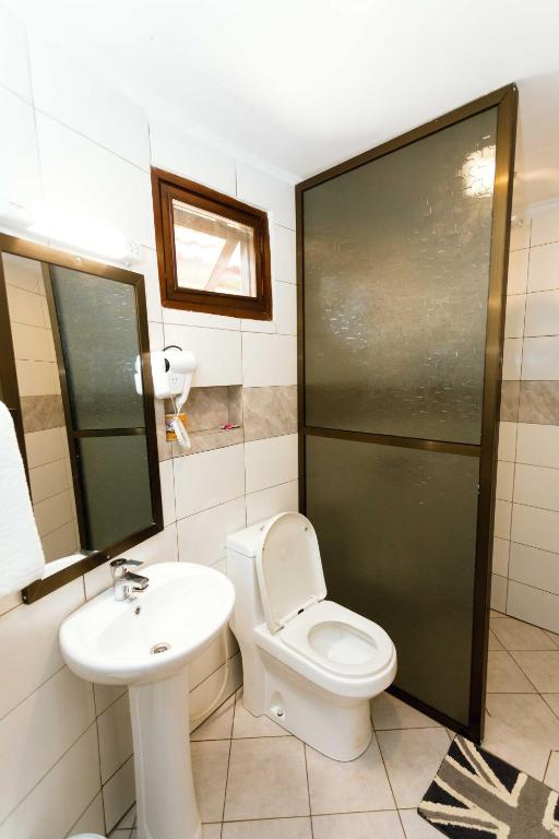 Koupelna v ubytování Keys Hotel