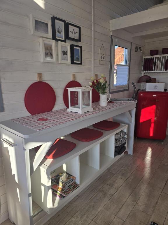Posezení v ubytování Tiny House