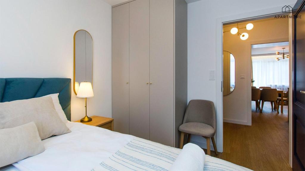 Postel nebo postele na pokoji v ubytování City Break Apartments by Apartmore