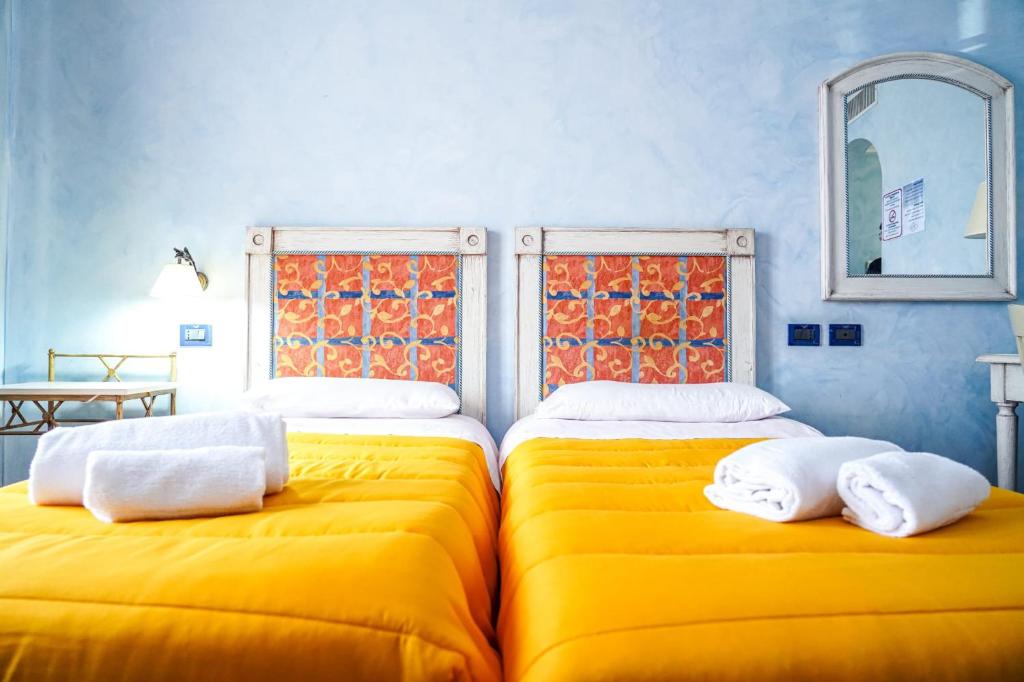 Postel nebo postele na pokoji v ubytování Motel - Hotel Nautico Pozzallo