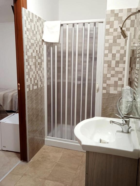 Koupelna v ubytování B&B Nonno Pino