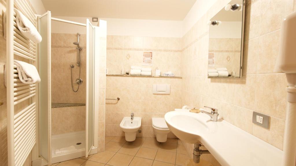 Koupelna v ubytování Albergo Ristoro Sitten - 2300 mt