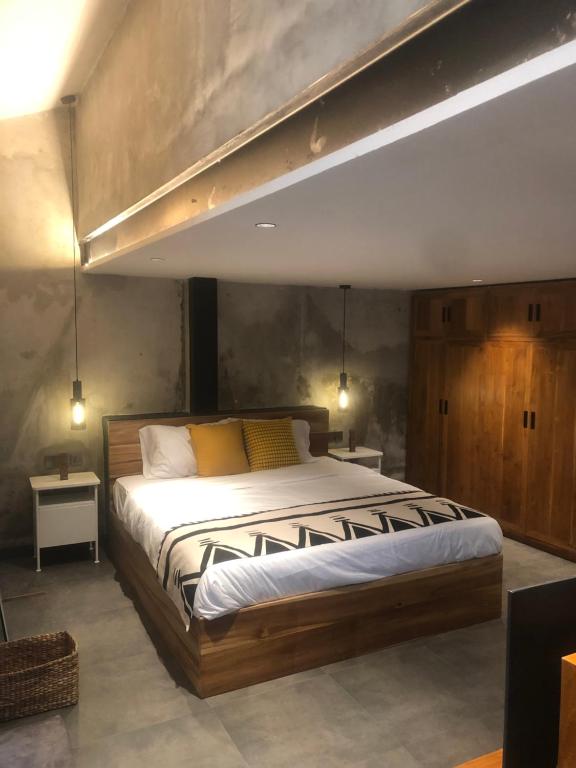 Een bed of bedden in een kamer bij Flex Living Canggu