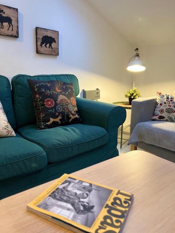 Część wypoczynkowa w obiekcie Hygge Apartment Center Near to the beach Free Parking 2R