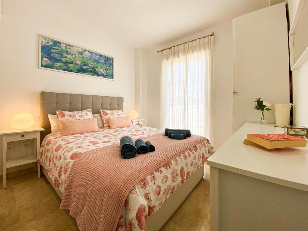 Posteľ alebo postele v izbe v ubytovaní Sea Glimpse apartamento de vacaciones