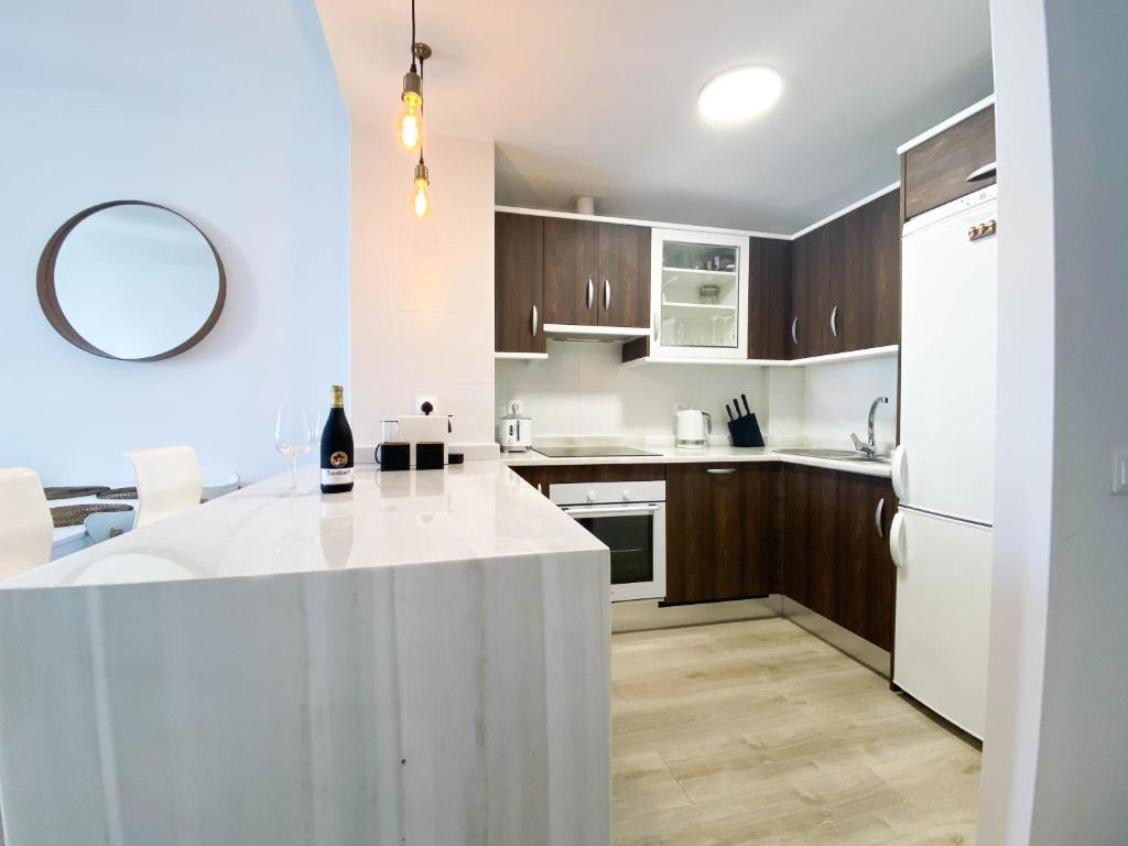 Kuchyňa alebo kuchynka v ubytovaní Sea Glimpse apartamento de vacaciones