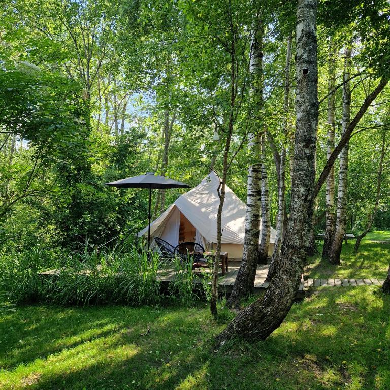 Příroda nedaleko luxury tent