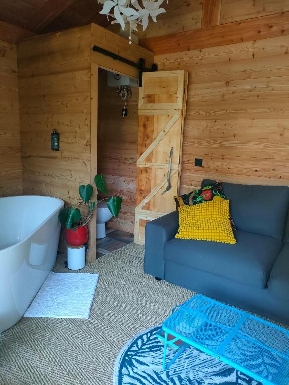 Posezení v ubytování Camping Canopée