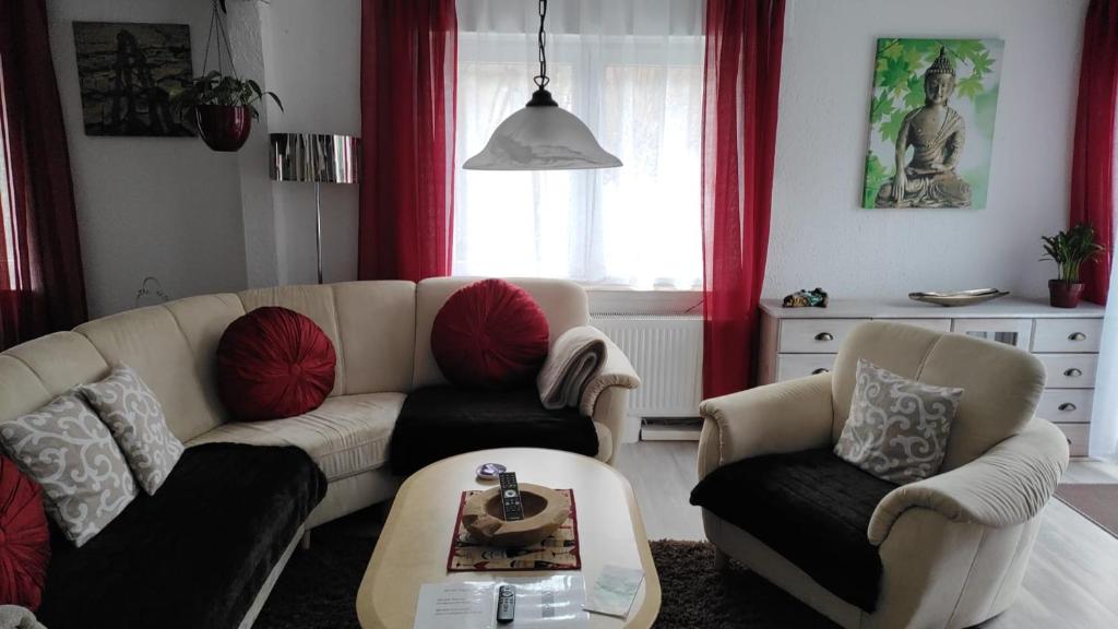 Posezení v ubytování Haus Röte