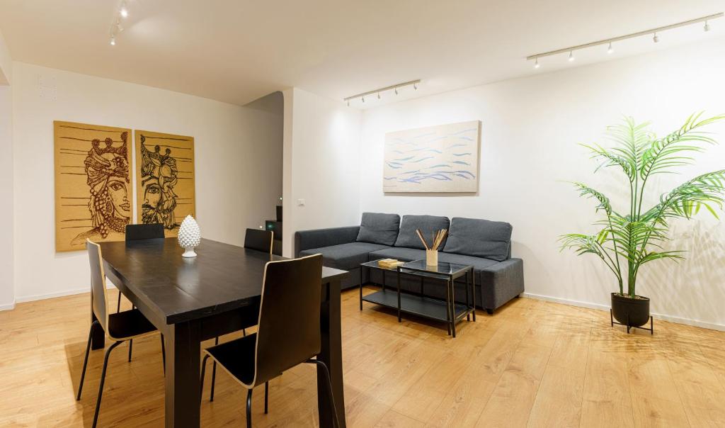 Część wypoczynkowa w obiekcie Parlamento Apartment - Esclusivo 120mq centro storico Palermo
