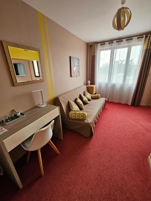 Posezení v ubytování Les chambres du grès