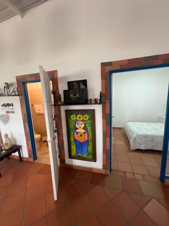 Postel nebo postele na pokoji v ubytování Hotel Casa Cuenca