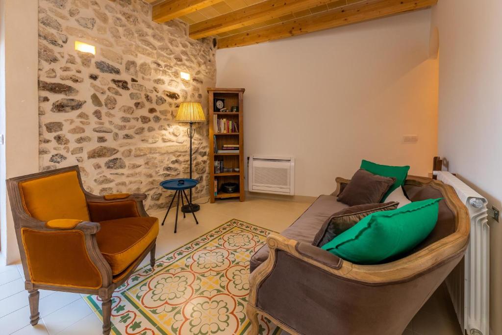 Posezení v ubytování Casa Abeurador