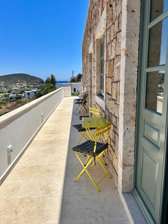 Balkón nebo terasa v ubytování VERANNA Patmos Studio2
