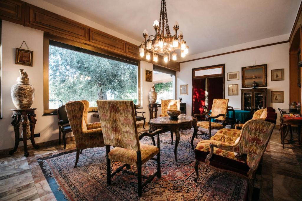 Posezení v ubytování Villa Scilla e Cariddi
