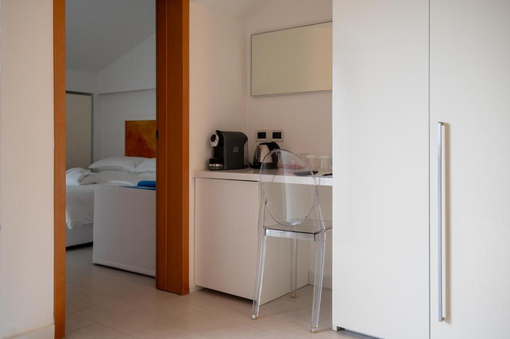 Kuchyň nebo kuchyňský kout v ubytování Hotel Savoy
