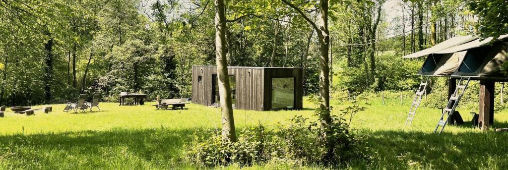 Zahrada ubytování Time-Out Cabin